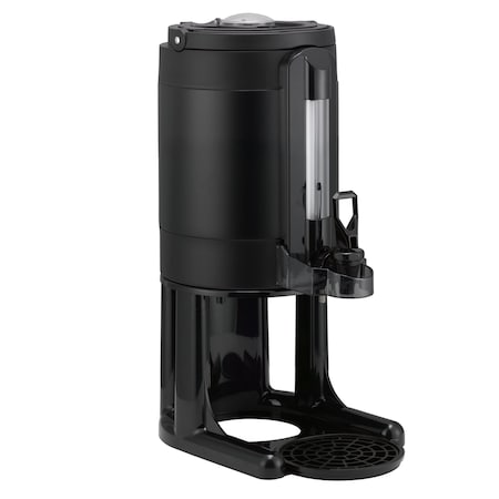 Service Ideas Universal Thermal Container 1-Gallon Vacuum Insulated Dispenser in Black GIU1GV3BLK