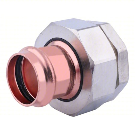 Zoro Select Union, Copper;Iron, Press-fit2", FNPT2" 816ZA3