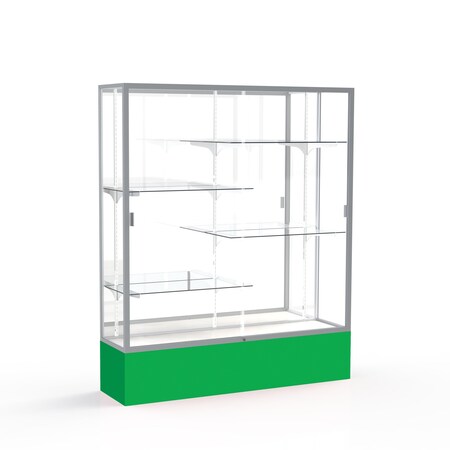 Ghent Spirit Floor Display Case 60x72x16, Mirror, Satin 375MB-SN-KG