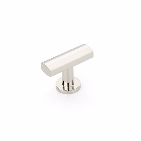 Schaub Heathrow 1-3/4in T Cabinet Knob Polished Nickel Finish 552-PN