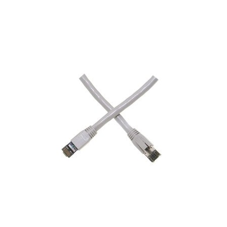Cable Wholesale Cat8 Gray S/FTP Ethernet Patch Cable, Molded Boot, 40Gbps - 2000MHz, 4-Pair 24AWG Copper, RJ45 13X8-52107
