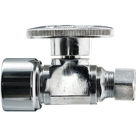 Plumb Pak Keeney Ball Valve, 5/8 x 1/2 in Connection, Compression x FIP, Brass Body 2070PCPOLF