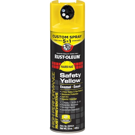 Rust-Oleum Spray Paint, Exterior, 15 oz, Yellow 398924