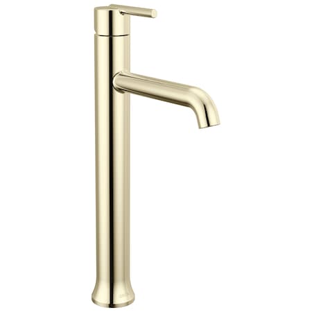 Delta Trinsic Single Handle Vessel Bathroom Faucet In Polished Nickel 759-PN-DST