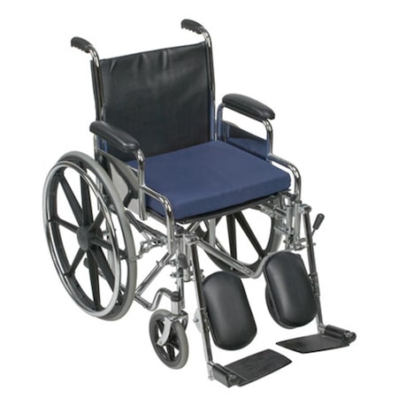 Mabis Standard Polyfoam Wheelchair Cushion - 16 x 18 x 2 - Navy 513-8020-2400