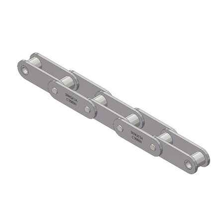 Senqcia Inspire Series SBR Conveyor Series Double Pitch Riveted Standard , 10 ft OAL, 2 P, 5/8 Dia x 5/8 W C2080RB