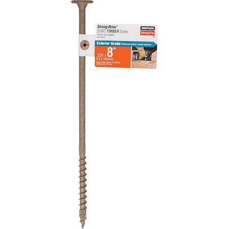 Simpson Strong-Tie Strong-Drive SDWS TIMBER Screw, Exterior Grade 0.220'' x 8'' T40 Tan SDWS22800DB-RP1