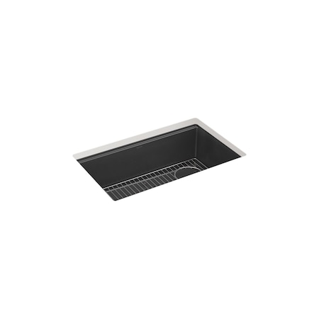 Kohler Billings 29 undermount single-bowl kitchen sink Matte Graphite 33712-CM7