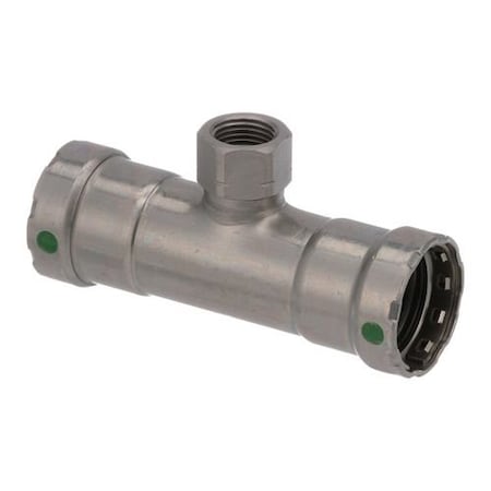 Viega MegaPress tee P1 1 P2 1 FPT 0.5 carbon steel zinc-nickel coating 25410