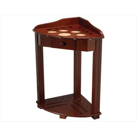 Billiards Accessories 8 Cue Floor Rack with Drawer Chocolate FRH8 CHOCOLATE
