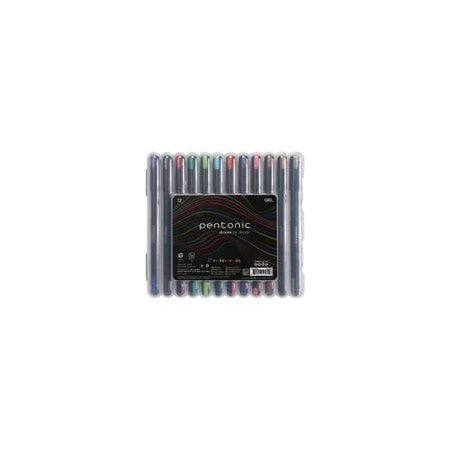Pentonic Gel Pens, 1 mm Pen Point, Assorted Ink, Gel-based, 100PK PEN12185