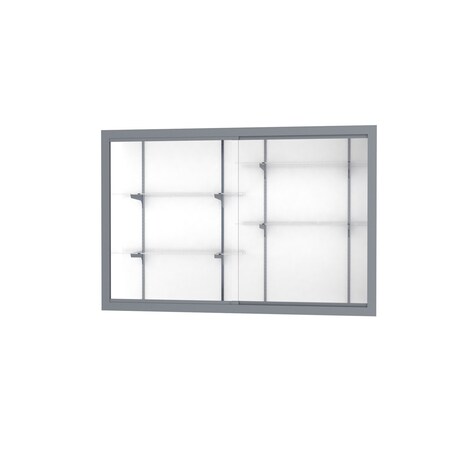 Ghent Recessed Wall Case 72x48x16, White 14406-WB-SN