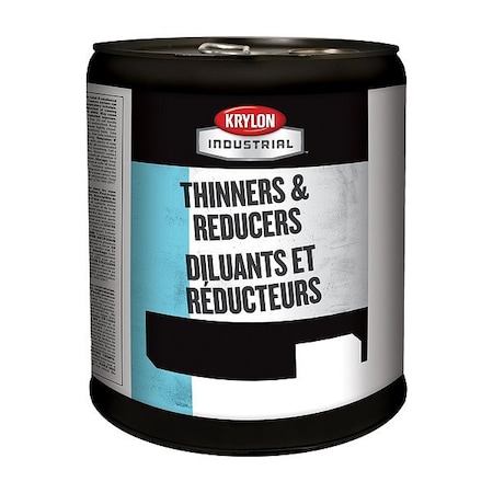 Krylon Industrial Paint Thinner, Pail, 5 gal, Solvent, Liquid K01661800-20