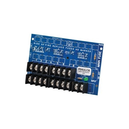 Altronix Power Distribution Board Module Board Only, UL Rated, Converts 1 Input: to 8 PTC Protected PD8ULCB