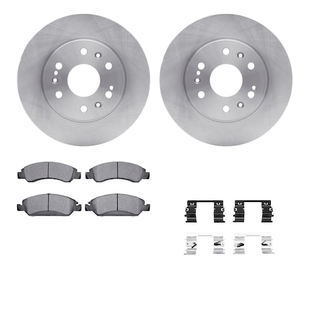 Dynamic Friction Co DFC Brake Rotor- Heavy Duty Brake Pad includes Hardware 6412-48104