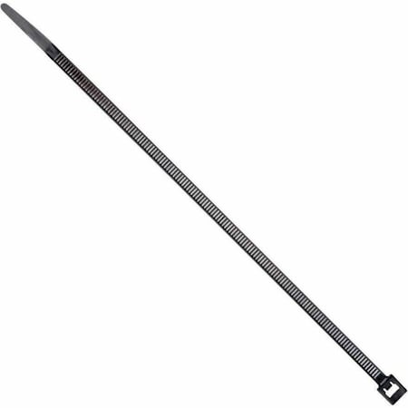 Dottie Cable Tie, 14-1/2 in L, 4.02 in Max Bundle Dia., Black, Nylon 6/6, 50 lb Strength, 100 PK DT14B