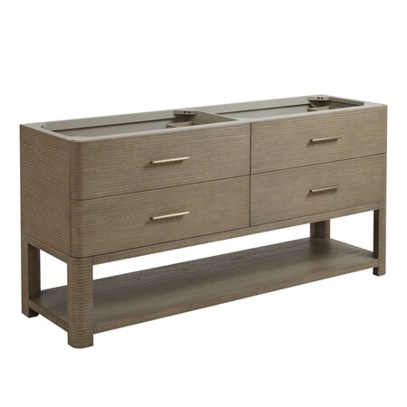 James Martin Vanities Vanity, without top, Pebble Oak, 71.75 in W x 21.4 in D, D704-V72-M-PBO