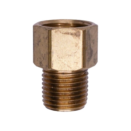 Auveco Brass Threaded Sleeve Double Compression Male Connector 1/4in Tube Size 1/8in Npt Threads, 5PK 200