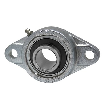 Ami Bearings SINGLE ROW BALL BEARING - 2-15/16in WIDE SET SCREW NICKEL 2-BOLT FLANGE UCFL215-47NP