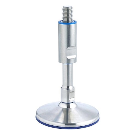 J.W. Winco Male-End Leveling Mount, 175 mm H 20-60-M16-175-A