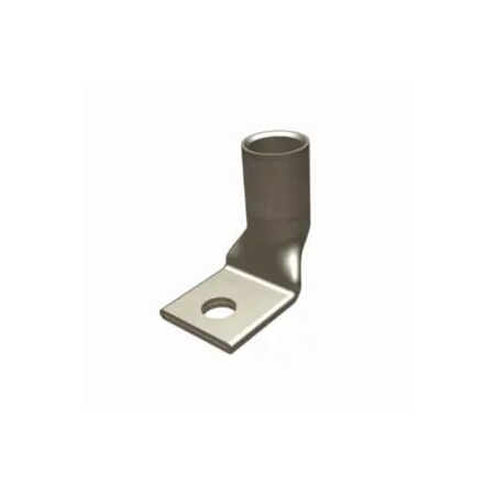 Burndy 1 HOLE FLEX LUG STND BRL 6 AWG, 1/4" BOLT 90 DEG, PEEP HOLE BLU ROHS YAV6CLTC14FX90