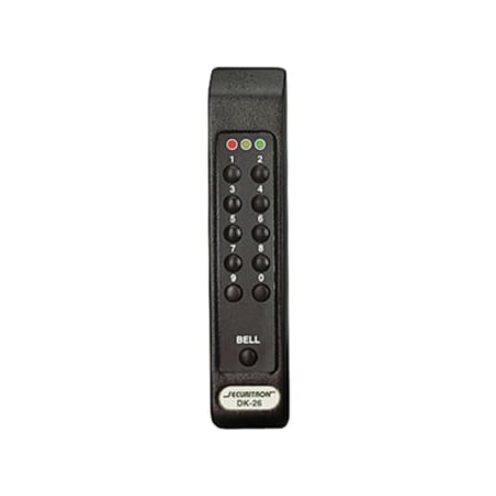Securitron Access Control Keypad, DK-26, Weatherproof DK-26BK