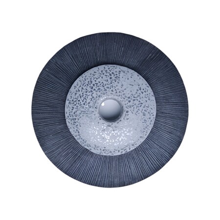 Homeroots 20" X 20" Gray Sandstone Hanging Dimensional Sculpture Wall Decor 274930