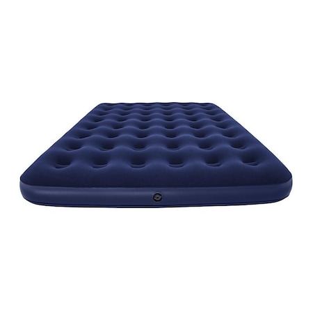 Bestway Flocked Airbed, 80 in L, 60 in W, Queen, Sturdy Coil Beam 67003E