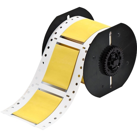 Brady B33 Series Low Smoke Zero Halogen PermaSleeve Heat Shrink Tubing, 1.5 in. Dia x 2 in. W, Yellow B33D-1500-2-7641Y