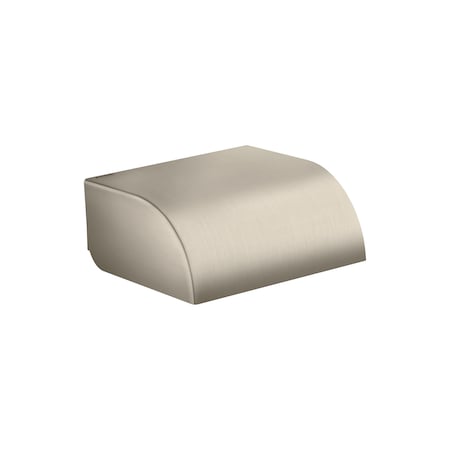 Axor Universal Circular Roll Holder with Cover in Brushed Nickel 42858820