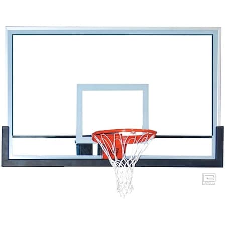 Gared Sports 42 x 60 in. Glass Rectangular Backboard with Clear view BB60G38HH