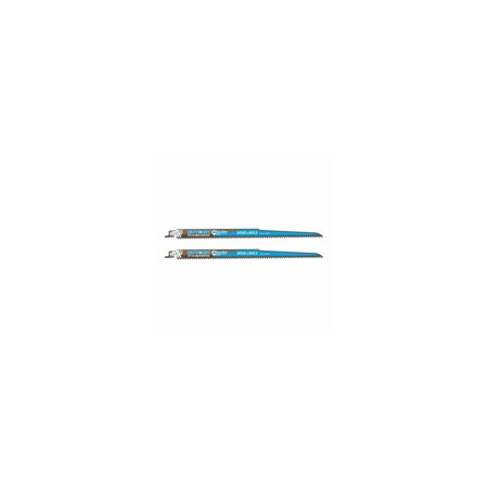 Sm Products Reciprocating Saw Blade, Mach-Blue, Bi-Metal, Wood/Nails, 6 TPI, 12 in, 2-Pack 200323