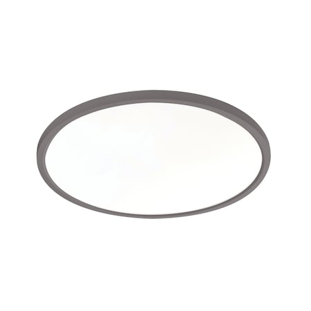 Afx Edge Round, LED Flush Mount - 20in W - 0-10V (120-277V)/ TRIAC/ELV (120V) Dimmer Compatible, Black EGRF2030LAJUDBK