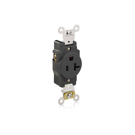 Leviton PlugsandReceptacles, 20A, 125VAC, Blk, Nylon 5361-E