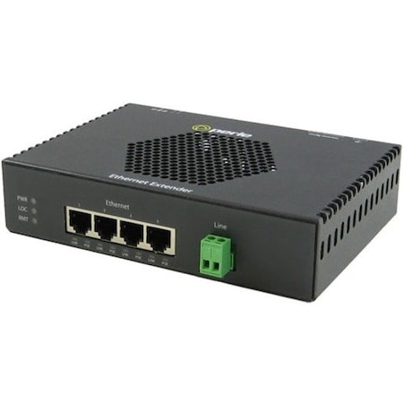 Perle Systems EXP-4S1110PE-TB 4X10/100/1000  TB VDSL POE+ CPE LAN EXTENDER 06005294