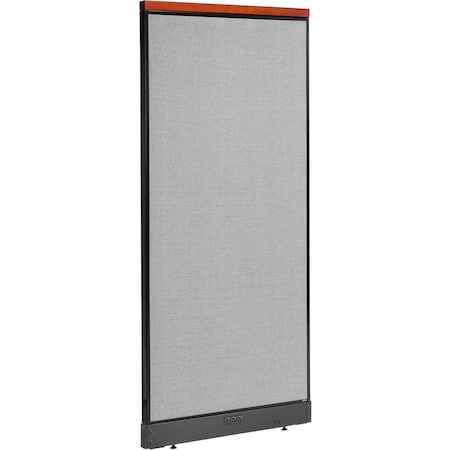 Global Industrial Interion Deluxe Electric Office Partition Panel, 36-1/4"W x 101-1/2"H, Gray 695788DEGY