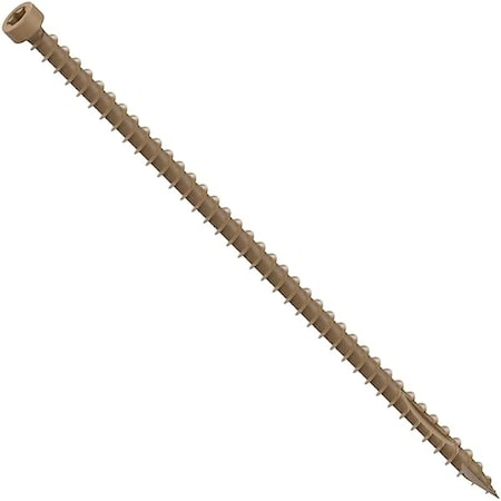 Camo Structural Screw, 0.155 in Thread, 6 in L, Truss Head, Star Drive, Sharp Point, PROTECH Ultra 4 Coated, 50 0372244