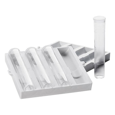 Zoro Select Test Tube, 0.71 in Dia, Colorless, PK4 4660004