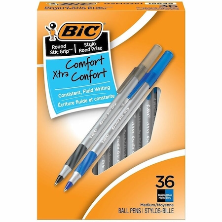 Bic Assorted, Ball Point Pen, 1.2mm, PK36 GSMG361-AST