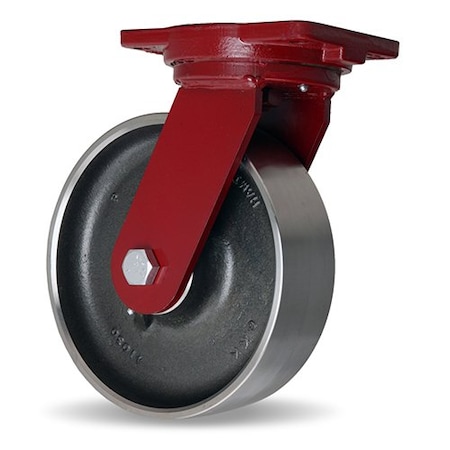 Hamilton Extra Heavy Duty Swivel Caster, 10" x 3" Forged Steel Wheel, 3/4" Sealed Precision Ball Bearing S-EHD-13FSB