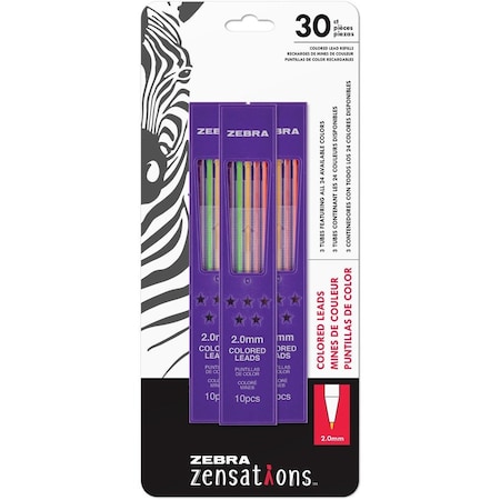 Zebra Pen Zebra Pen Pencil Refill - 2 mm Point - Non-toxic, Durable - 30 87103