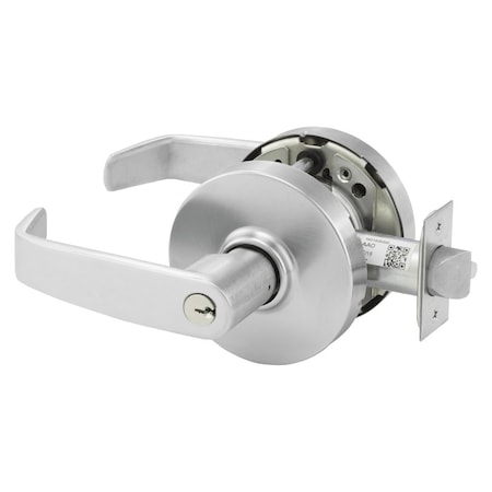 Sargent Grade 1 Communicating Cylindrical Lock, L Lever, L Rose, Conventional Cylinder, Satin Chrome Finish 10XG30 LL 26D