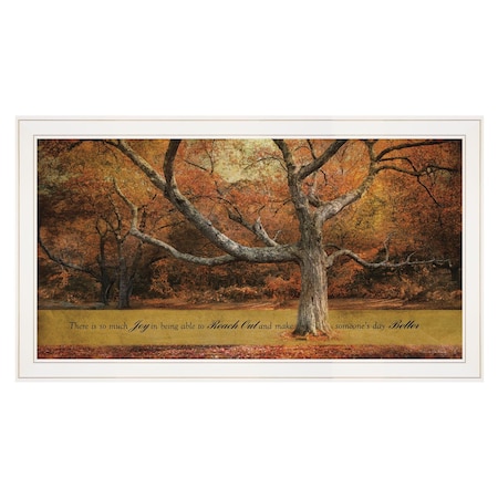 Homeroots Reach Out 1 White Framed Print Wall Art 415669