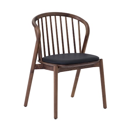 Homeroots Five Piece Brown and Black Oval Dining Set with Four Chairs 571707