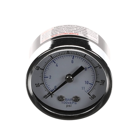 Multiplex Gauge, 0-160 PSI, 1/4in 00684844
