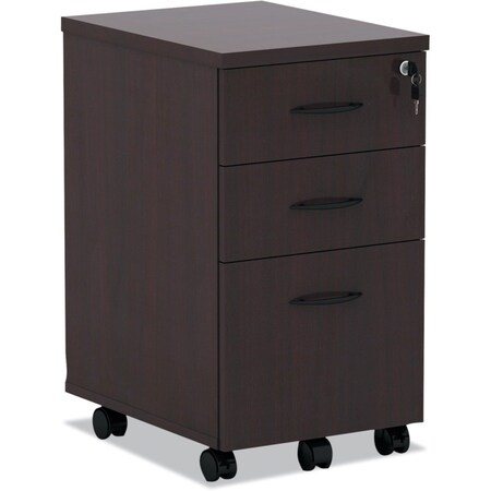 Alera 15.88 in W 3 Drawer File Cabinets, Mahogany, Letter/Legal ALEVA572816MY