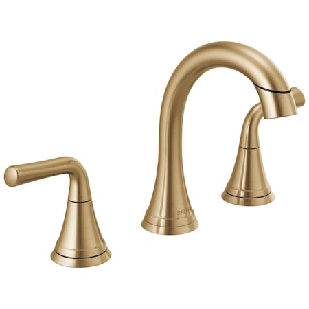 Delta Kayra Two Handle Widespread Pull-Down Bathroom Faucet Champagne Bronze 3533LF-CZPDMPU