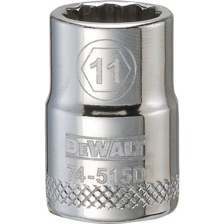 Dewalt Socket, 12 pt, 3/8in, 11 mm DWMT74515OSP