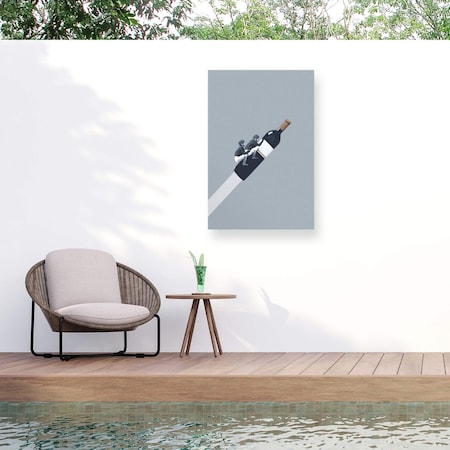 Trademark Fine Art Outdoor Canvas Art Maarten Leon 'We Ride Until Dawn' Wall Art for Patios, or Gardens 1X20093-OC1219WR