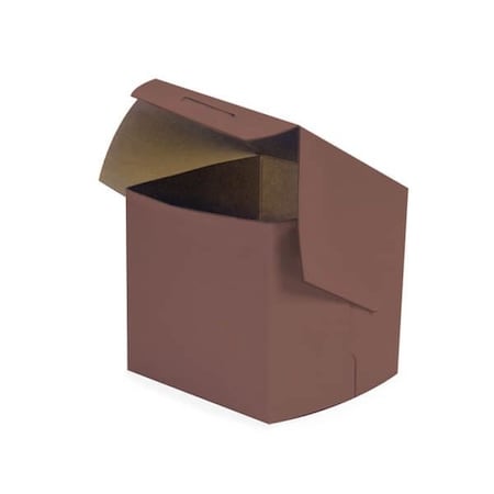 Nashville Wraps 4x4x4 Chocolate Cupcake Bakery Box, 1-piece Lock Corner, 200PK BBCH444